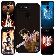 Case for OPPO A1K A3S A12 F9 Pro F5 A5S A7 A12s A11K A5 A12E Black SiliconeF7 M-112 Attack on Titan