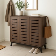 Furniture Direct IRAN TROIS 3 door shoe rack cabinet/ rak kasut/ rak kasut bertutup/ rak kasut kayu