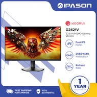 IPASON|Koorui G2421V 180Hz 23.8" Gaming Monitor Powered by Hkc 2560 x 1440 QHD IPS Panel 1ms Black
