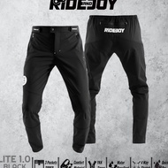 Order Lite 1.0 BLACK - Men's Women's long bike pants stretch RIDE AND JOY long pants Sports Bottoms 