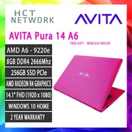 (NEW MODEL) Avita Pura 14 A6 Laptop ( A6-9220e, 8GB RAM, 256GB SSD, ATI RADEON, 14''HD, W10 )