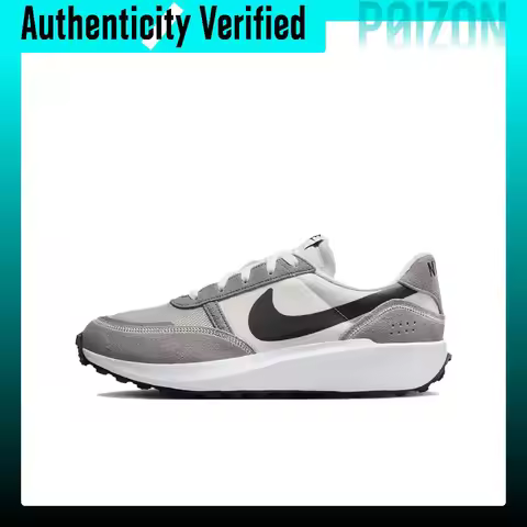Nike Waffle Nav Casual Shoes Unisex Low Top Gray White FJ4195-003