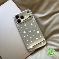 Silver Mirror Phone Case For iQOO 15 Ultra 13 12 10 8 Z11 Z11X Z10 Z9 Turbo Plus Z7 Pro Z6 Lite U3X 