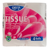 ORITA 2 Ply 4 Rolls Bathroom Tissue