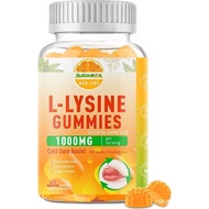 L-Lysine Gummies 1000 mg, Cold Sore Supplement with Immune Support for Lips & Oral, Chewable L Lysin