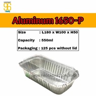 Aluminium Foil Tray Without Lid 1650-P (125pcs)