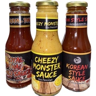 (HALAL)SOS KOREA PEDAS BERAPI,SOS CHEESE MONSTER , SOS PENCICAH SEDIA UNTUK DIMAKAN,SESUAI DICICAH P