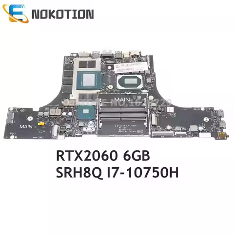 NOKOTION For Lenovo Legion 7 15IMH05 c7-15IMHG05 Motherboard 5B20S44495 FLY00 LA-J561P RTX2060 6GB+S