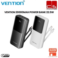 Vention 20000mAh 22.5W Fast Charge Power Bank - Black/White