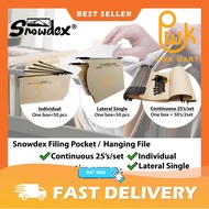 Snowdex Filing Pocket Hanging File Folder Individual/ Continuous/ Lateral (Folder Fail Gantung/Holde