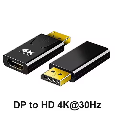 4K DisplayPort to HDMI Converter Displayport to 1080P HDTV Computer Monitor Audio Video Adapter Comp