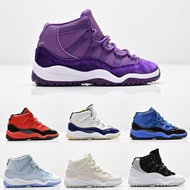 2025 High Quality AJ11 Children's Shoes Large Medium Small Size AJ11 Slip-On Sneakers Soft Sole Bask