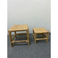 Woven Rattan Bench natural – Minimalist Multipurpose Rattan Chair