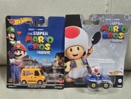 日版 Hot wheels 風火輪 The Super Mario Bros Movie Mario Toad 奇諾比奧 mario movie 電影 掛卡 車仔 任天堂 Nintendo 瑪利奧 瑪