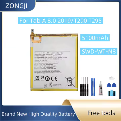 New Battery 5100mAh SWD-WT-N8 For A 8.0/T295 T290 Genuine Tablet Battery SCUD-WT-N8 Battery + Free T