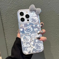 3D Diamond Bowknot Hello Kitty Case For Realme 15X 15T C71 14T C75X C61 C75 C63 15 13 Pro C65S Realm