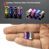 GREAT TC4 Tool Beads, 10*13.5mm Titanium Alloy Outdoor Lanyard Beads,  8 Styles Paracord Rope Beads 