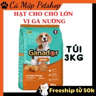 Hạt cho chó Ganador vị gà nướng – Túi 3kg