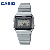 Casio Vintage Watch 💯(Ori) A700W-1A Black Stainless Steel A700W Casio Watch / Casio Metal Watch / Unisex / Men Ladies
