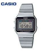 Casio Vintage Watch 💯(Ori) A700W-1A Black Stainless Steel A700W Casio Watch / Casio Metal Watch / Un