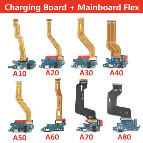 USB Charging Port Dock Board Connector Main Motherboard Flex Cable For Samsung A10 A20 A30 A40 A50 A