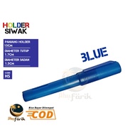 [biru] Blue Siwak Holder | Empty Plastic Holder | Siwak Storage Container