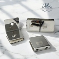 Stainless Steel Positioning Clamp for Glass Walls - Corner Glass, 0 degrees 90 degrees, 135 degrees 