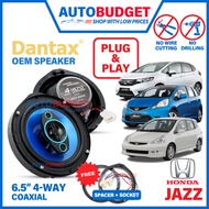 [Plug & Play Speaker] Honda Jazz GD GE GK DANTAX 6.5 inch 4-Way PNP Speaker Suara Pintu Kereta