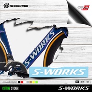 S-WORKS Large Logo Bicycle Frame Cutting Sticker | S-WORKS Large Logo Bicycle Frame Cutting Sticker 