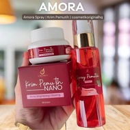 AMORA SPRAY NEW & NANO WHITENING CREAM |   LIPMATTE AMORA |   ORIGINAL HQ 100%