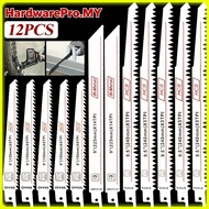 Mata Gergaji Reciprocating 12 Keping S644D S1122BF S1531L Potong Kayu & Besi Tahan Lama