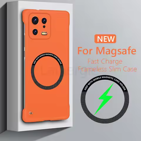 For Xiaomi 13 Frameless Magnetic Magsafe Slim Case For Xiaomi 13 Pro Ultra Xiaomi13 Pro 5G Wireless 