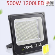 LEX สปอตไลท์ ไฟสว่าง Spotlight LED 500W 1200LED AC 220V (ใช้ไฟบ้าน220V) แสงขาว IP66