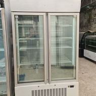 Upright Glass Door Freezer 2 Pintu FRIGOSTAR "BEKAS"