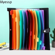 LILYES File Folders 7/13 Pockets for A4 Paper A4 Organ Bag Accordion with Snap Closure Letter Size T