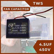 TWS FAN /Ceiling fan CAPACITOR 4.0UF/4.5UF