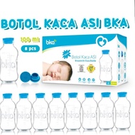 BKA Botol Asi Bayi 100ml - Botol Kaca Asi BKA 100ml - 8pcs