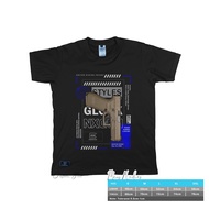 Glock 19mm austria t-shirt 100% cotton combed standard distro