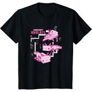 Minecraft Pink Axolotl Pond Print T-Shirt Cotton S-5XL
