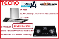 TECNO HOOD AND HOB FOR BUNDLE PACKAGE ( KA 9228 &amp; T 3388TGSV ) / FREE EXPRESS DELIVERY