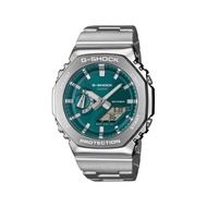 (2 Years Warranty) Casio G-Shock GM-2110D Men Analog-Digital Watch Silver Resin Strap (PP-01)
