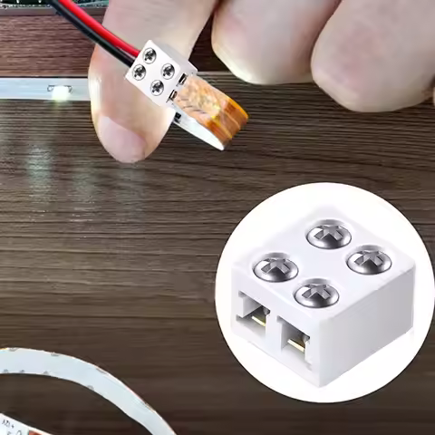 LED Strip Connectors 8mm LED Light Connectors User-Friendly LED Connector Versatile LED Strip Light