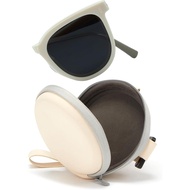 Cyxus Round Folding Sunglasses Cat Eye Sunglasses Women Men Uv400 Protection Anti Glare TR90 Ultrali