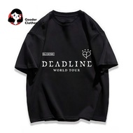 [Blackpink Deadline World Tour]Ready Stock 100% Cotton T-shirt Round Neck Short Sleeve Premium Fashi