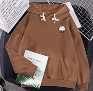 Hoodie Cloud Rain korean style jumbo L XL XXl terkeren 2022 bahan fleece tebal hoodie aesthetic warn