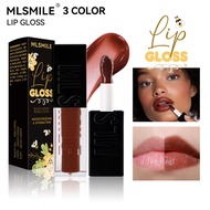 MLSMILE Black Honey Lip Gloss Moisturizing Lip Tint Lip Oil High Shine Finish Stay Glossy Lip Glaze