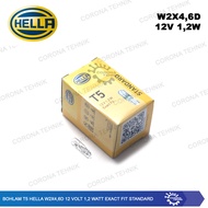 Hella T5 Bulb w2x4.6d 12 1.2 watt Exact Fit Standard