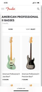 *徵收Fender USA Professional Bass/Guitar*