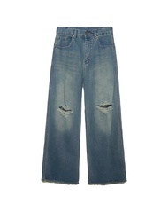 NWL24 nightmare 07 Baggy Pant Deep Blue กางเกงขายาว