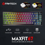 Fantech MAXFIT67มินิคีย์บอร์ดแบบกลไกแบบมีสายและบลูทูธไร้สาย5.0 Hot Swap & PBT คีย์บอร์ด65% สำหรับเกม